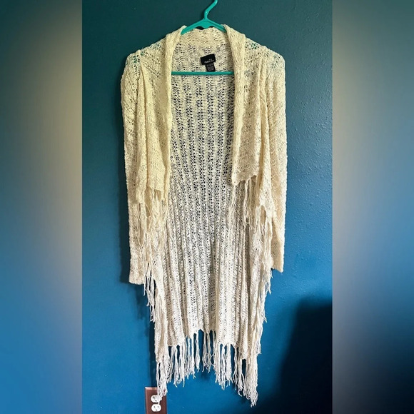 Rue21 Fringe Crochet Duster Cardigan - Small - Picture 3 of 5